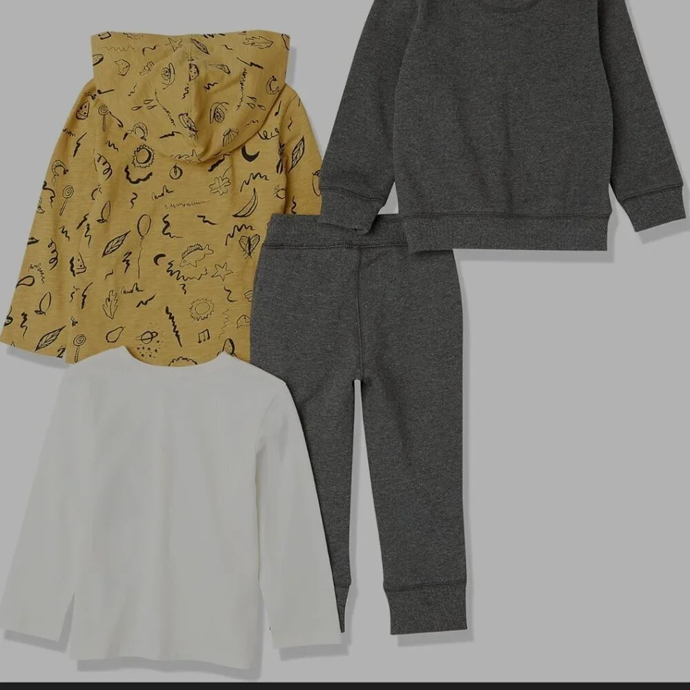 💰Make an offer, bundle and save💰 NWOT Boys Long-Sleeve Outfit Set, Pack of 4. - Picture 2 of 5